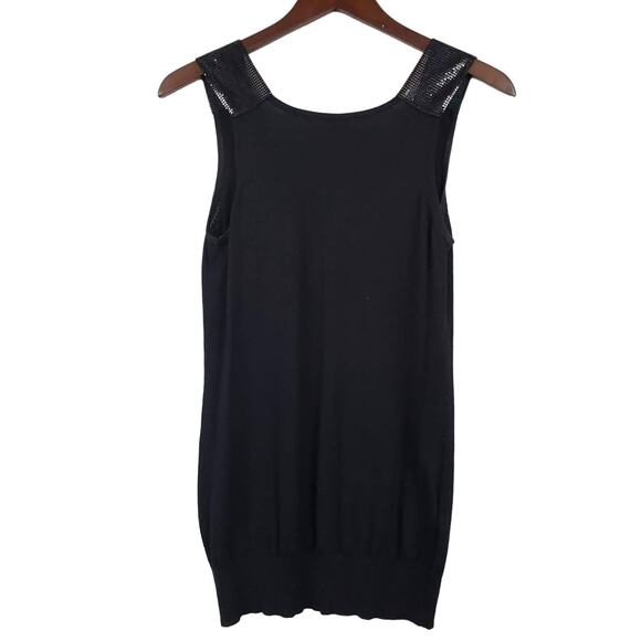 BCBGMaxAzria Sequin Accent Tank - S - Picture 1 of 6
